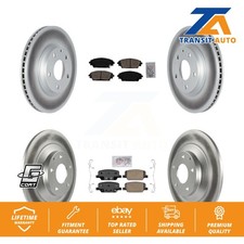 Front Rear Ceramic Pads And Coated Disc Brake Rotors Kit For Mazda CX-30