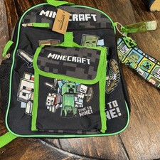 Minecraft Creeper Zombie 5 Piece Backpack Lun...