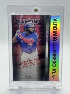 VLADIMIR GUERRERO JR 2023 Topps Diamond Icons   White PlychromatINK Auto 5/5