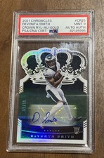 2021 Panini Chronicles Crown Royale Devonta Smith Gold Rookie Auto /10 RC PSA 9