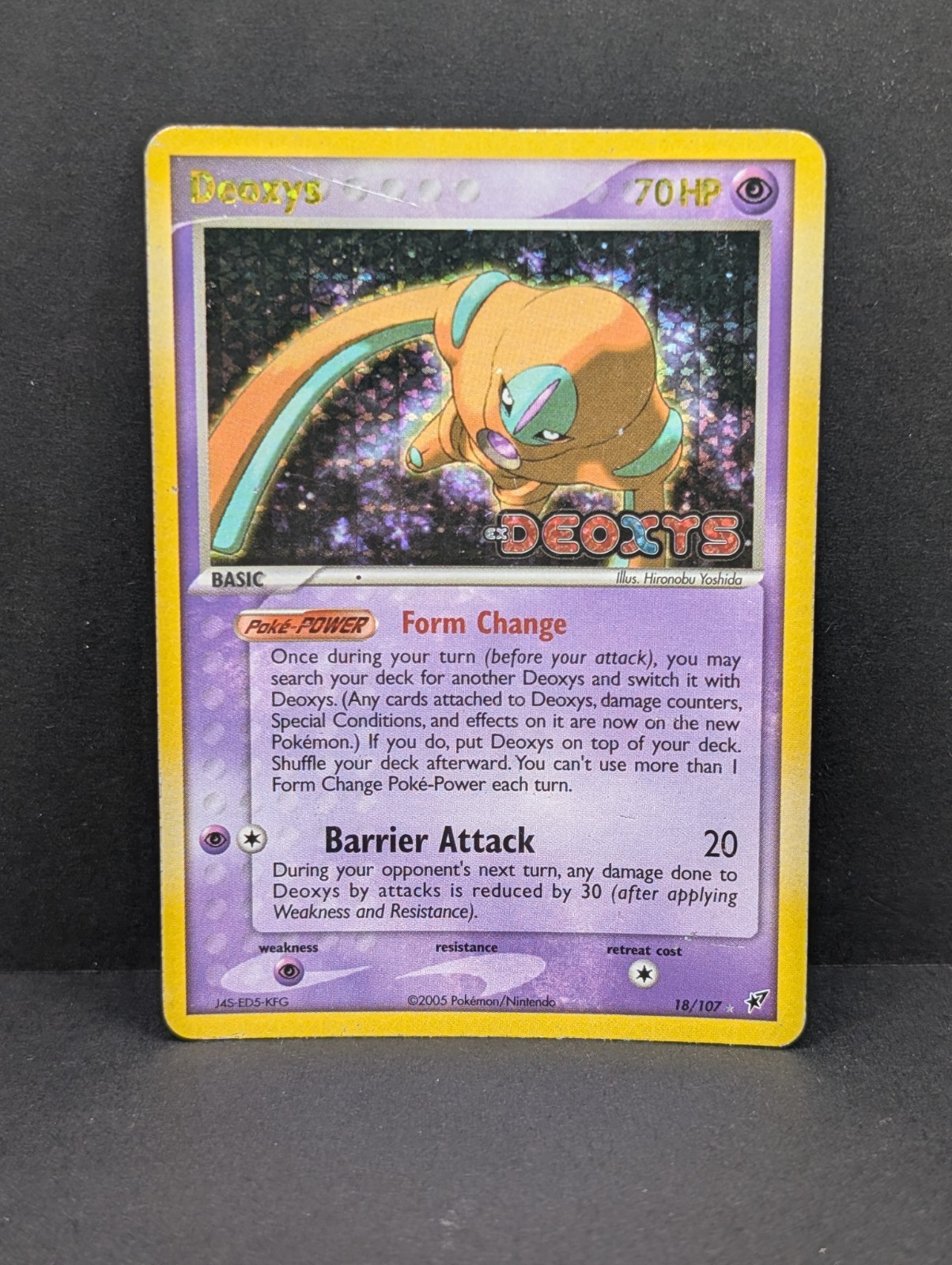 Deoxys (Defense Forme) 18/107 EX Deoxys Reverse Holo Vintage Pokemon TCG MP+