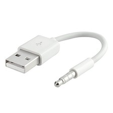 USB 3.5mm Data Sync Charger Cable Cord For Apple iPod Shuffle 3rd  4th Gen