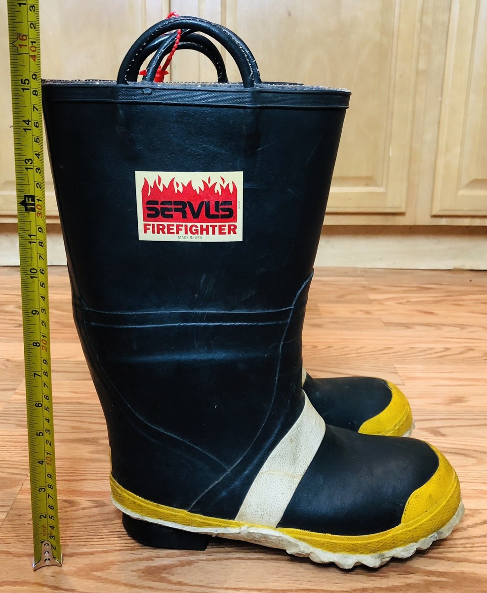 Servus Firefighter Turnout Boots Men 10 Firefighting FDNY Fireman