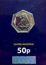 2020 uncirculated megalosaurus 50p coin from change checker