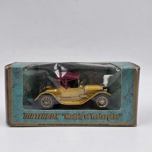Matchbox Models of Yesteryear Y-6 1913 Cadillac Lesney Boxed Made in England Car
