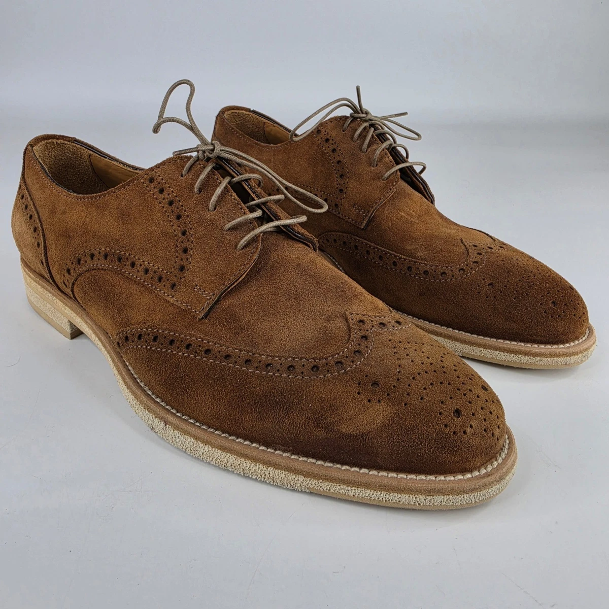 Bruno Magli Brown Wingtip Dress Shoes for Men for sale | eBay display picture 1