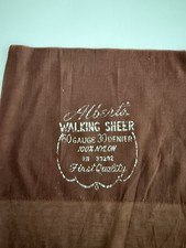 Vintage Albert s Walking Sheer Seamed Flat Knit Stockings 33 1/2 Inches Long