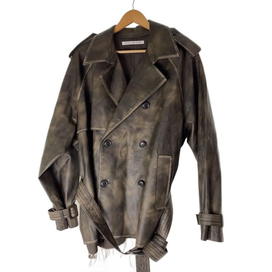 JOSE MOON FAUX LEATHER TRENCH JACKET 36 【公式通販】