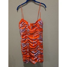 Hutch Women's Reggy Size 8 Multicolor Spaghetti Strap Mini Dress Party/Cocktail