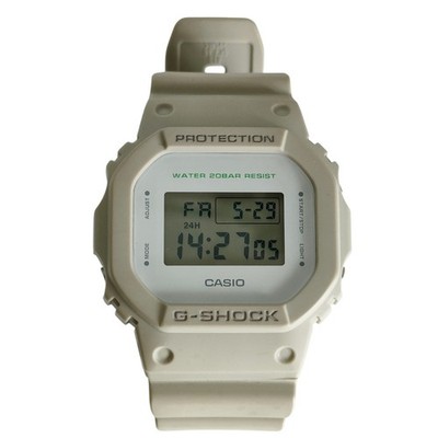 CASIO G-SCHOCK Digital Watch DW-5600M Sand Beige Unisex Women USED