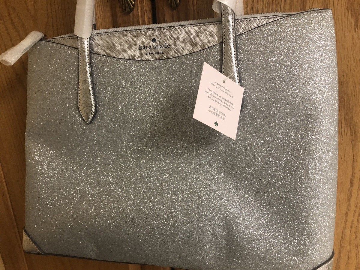 Kate Spade Glimmer satchel Zip Tote Shoulder Bag NWT w matching