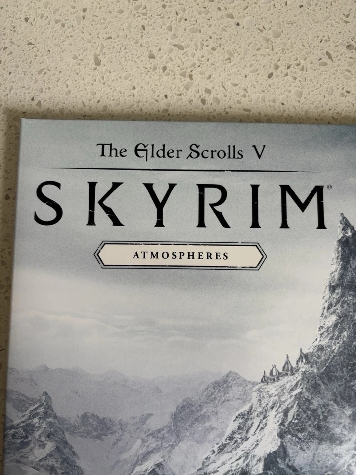The Elder Scrolls V Skyrim Atmospheres LP Blue Glow Dust Filled Variant In Hand - Image 4 of 4