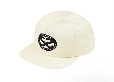 NEW w/ TAGS SUPREME Double S Box Logo 5-PANEL HAT OS SS22 Snapback