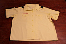 Boy Scouts of America BSA Women's Shirt Yellow Size 42-44 X-Large Removed Patc