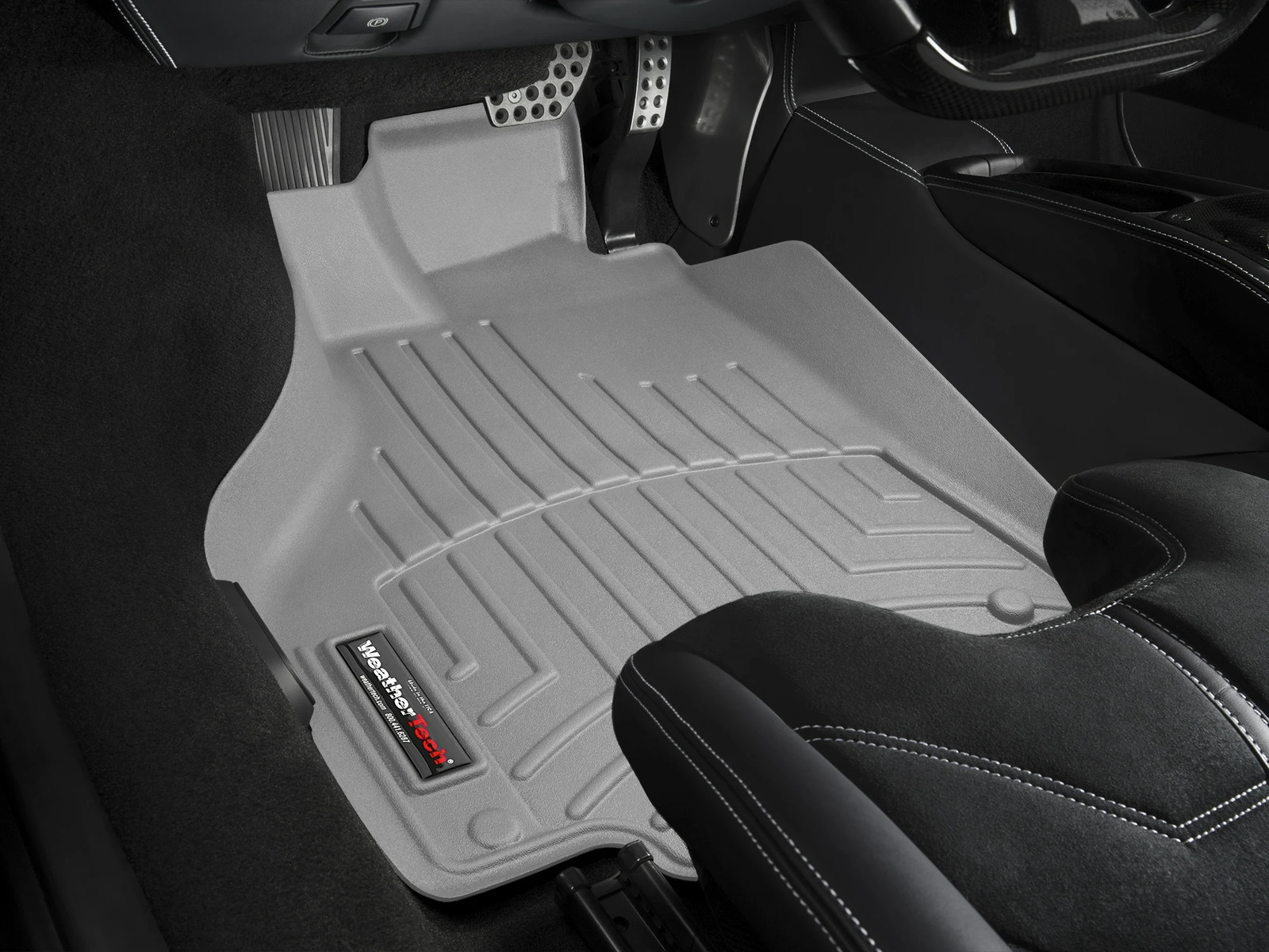 WeatherTech FloorLiner for 2010-2015 Ferrari 458 Italia - 1st Row, Grey