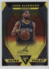 2022-23 Panini Flux Ultraviolet Signatures Jose Alvarado #UVS-JAV Auto vs3