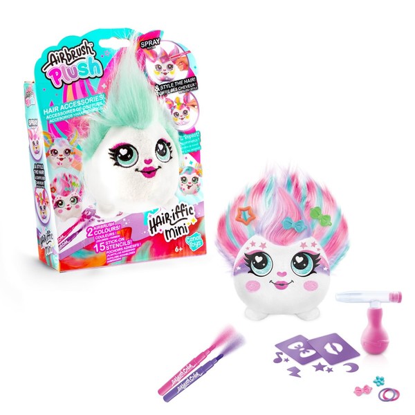 Airbrush Plush Hair’Iffic Mini – Style & Decorate Reusable Plush With Long Hair-image