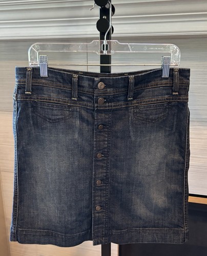 FRAME Le High N Tight Distressed Denim Skirt | Bloomingdale's