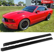Fits 05-14 Ford Mustang Mdp Style Unpainted Side Skirts Bottom Line Guard - Pu Fits 05-14 Ford Mustang Mdp Style Unpainted Side Skirts Bottom Line Guard - Pu