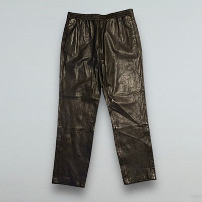 MARC By MARC JACOBS NEW $399 Genuine Lamb Leather Black Pants Women s Sz 10 