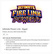 Ultimate Power Link Egypt - SG Light & Wonder  - Slot Software