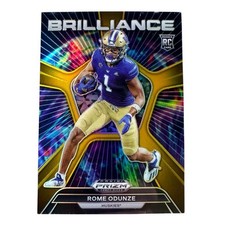 2024 Prizm Draft Picks Rome Odunze Brilliance Gold Prizm RC 05/10 #BR-RO Rookie