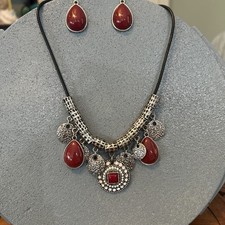 Premier Designs "Cayenne" Necklace & Matching Earring Set - Retired Boho Chic