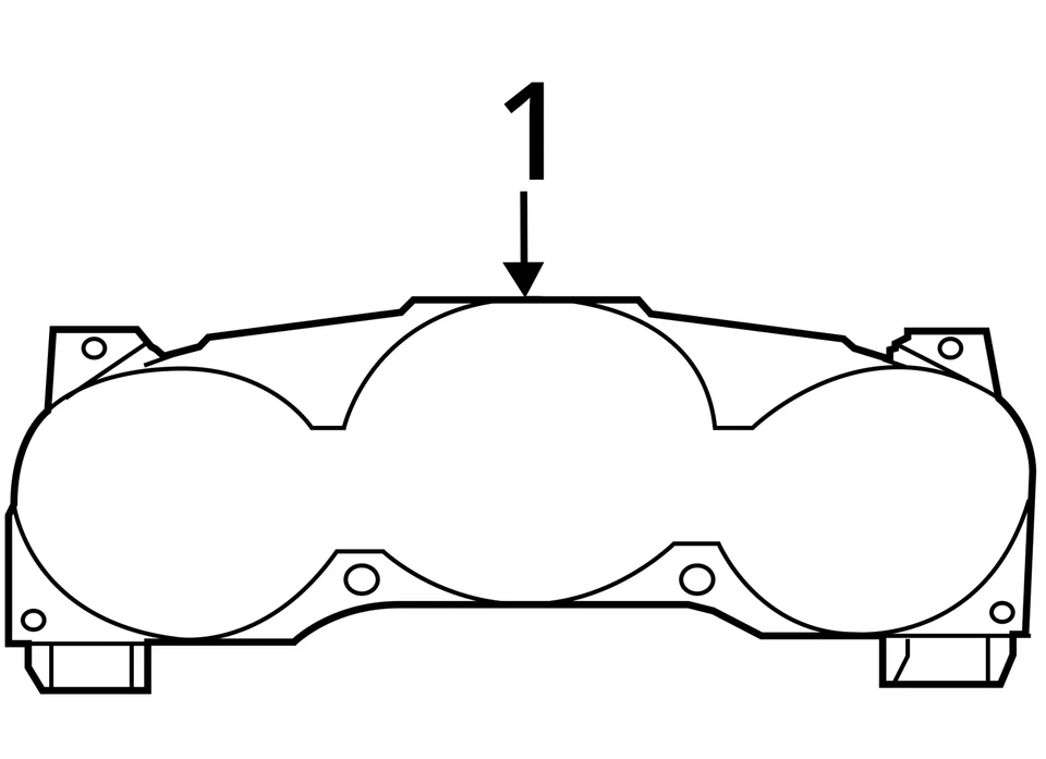 Cuadro de instrumentos velocímetro Dodge Avenger 2011-2014 medidores UQYRB Foto 4 de 4
