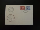 FDC  Switzerland 1959 Europa Cept overprinted stamps european postal conference