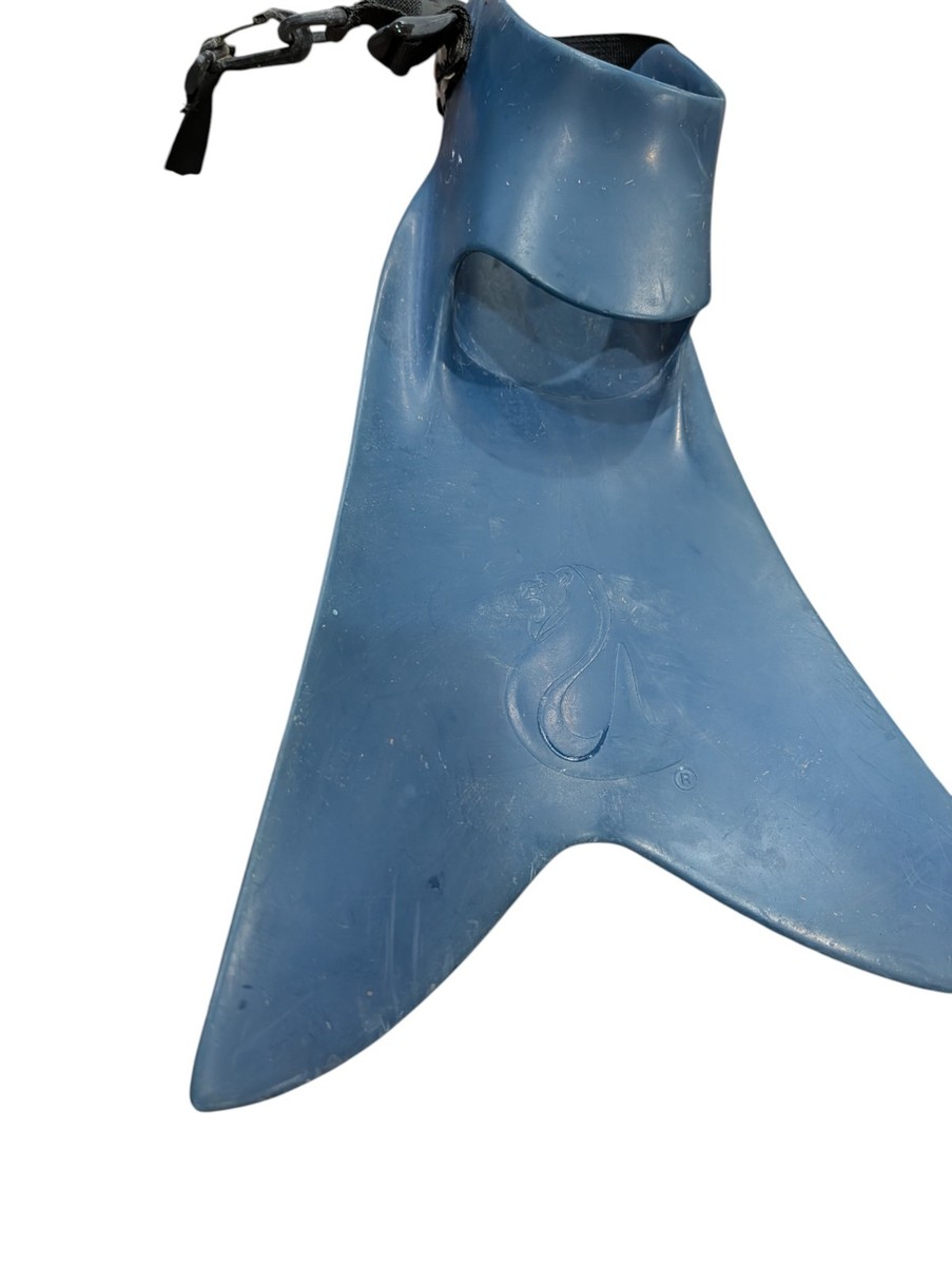 VINTAGE FORCE FIN XL BLUE original fishing diving fins scuba
