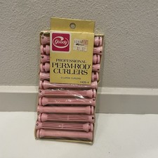 VTG Goody Pink Large 3/8" Perm-Rod Curlers 12 Pack 435/4 NEW OLD STOCK 1982 80s