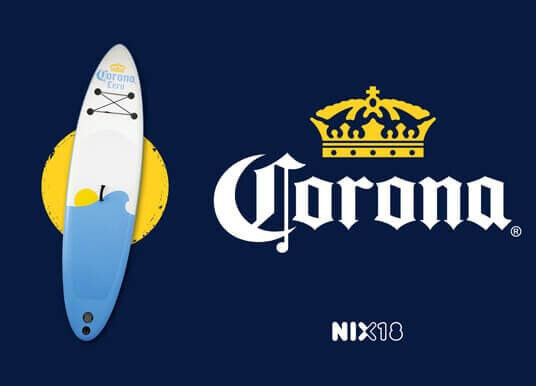 Corona Cero Zero Sup Stand-Up Paddle Board bianco - blu nuovo e confezione originale