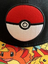 NEW Pokemon Poke Ball Baseball Hat Cap Bioworld OSFM