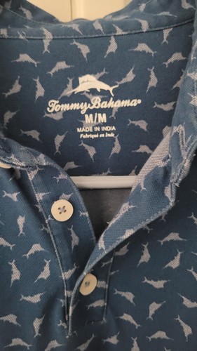 TOMMY BAHAMA POLO....SIZE MEDIUM..MINT PRE-OWNED CONDITION - Picture 2 of 5