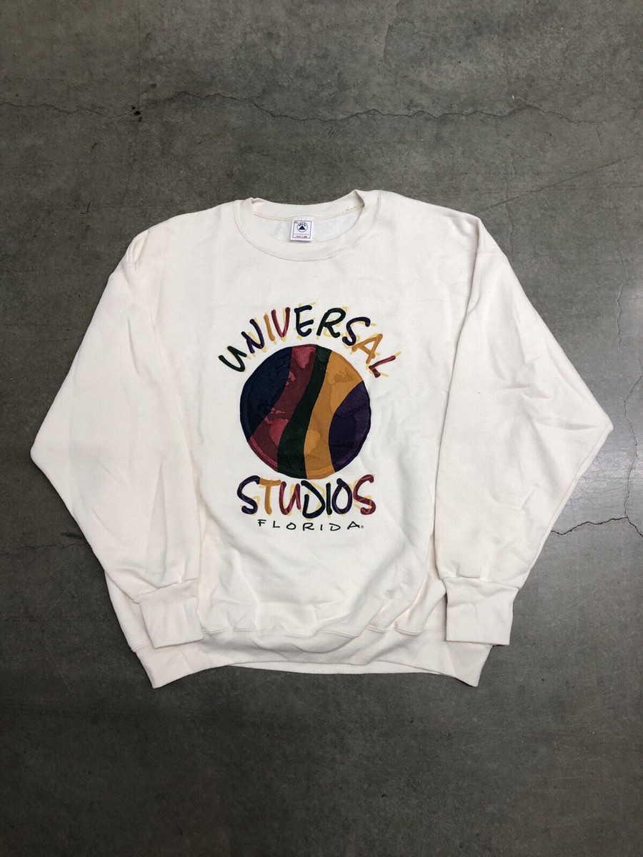 Vintage 90's Universal Studios Florida Earth Puff Logo Print