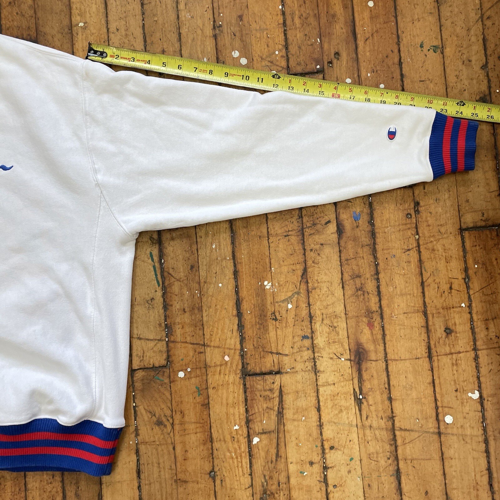 CHAMPION REVERSE WEAVE ~ Large White Script Logo … - image 6