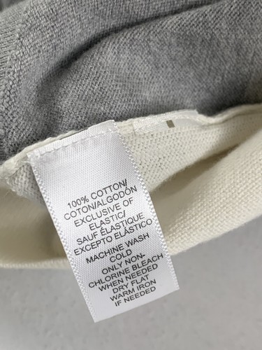 New Loft Cardigan Womens XL Grey Beige Long Sleeve V Neck Button Sweater X-Large - Picture 6 of 8