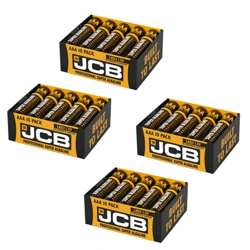 JCB INDUSTRIAL PRO AA & AAA ALKALINE BATTERIES LR03 LR6 LONGEST EXPIRY DATE - Picture 10 of 21