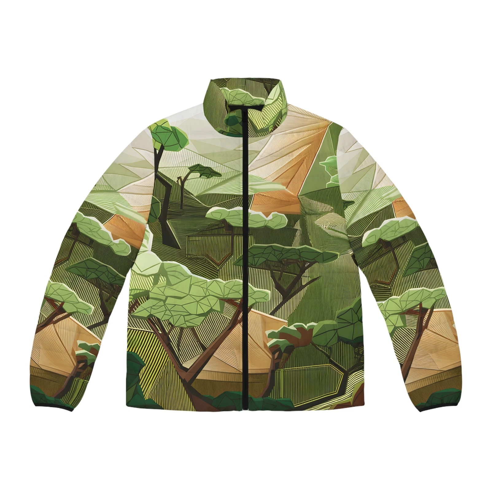 Fractal Forest Puffer Jacket Women's Outdoor Apparel Stylish Winter Wear Warm
Opens in a new window