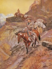 When I Was A Kid by Charles Marion Russell Western Giclee Art Print + Ships Free