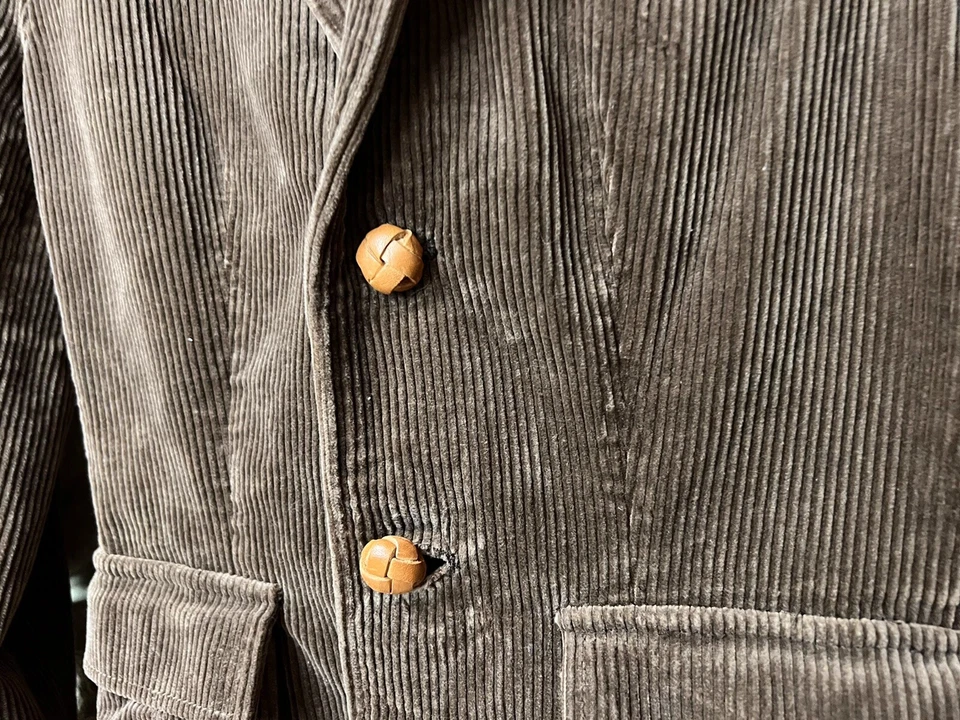 Blazer Ralph Lauren Pana Marrón Algodón Chaqueta Deportiva Doble Botón Mujer’s 4 Foto 3 de 4