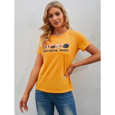 Graphic Round Neck Short Sleeve T-Shirt