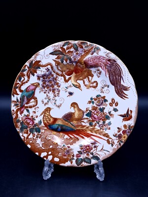 Royal Crown Derby Olde Avesbury Wellenrand Beilagenteller 18 cm - 1. Qualität