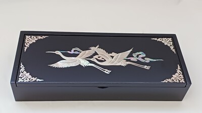 Koreanische traditionelle Design Najeon Lack Schmuckschatulle Federmäppchen K...