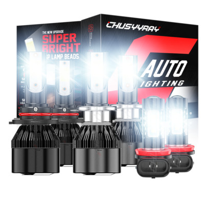 For Subaru Outback 2010-2014 6X LED Headlight High Low + Fog Bulbs Combo 6000K