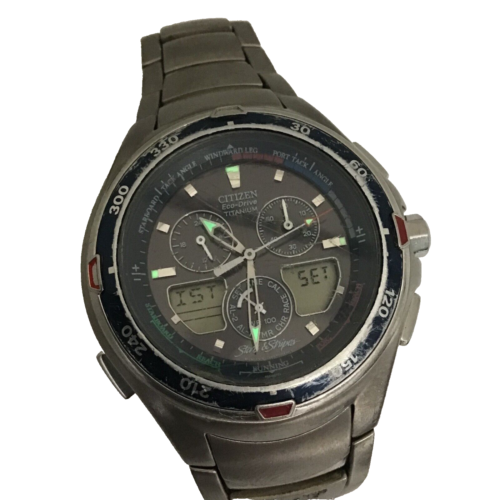 Citizen Eco Drive Titanium Stars &Stripes America's Cup 2003 Watch C660-T000291 - Picture 14 of 14