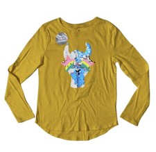 Preowned- Gap Kids L/S Sequins Shirt Girls Size L