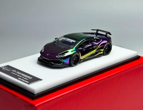 King 1:64 Purple LP610 Huracan LBWK Racing Sports Model Diecast Metal Car - Picture 10 of 20