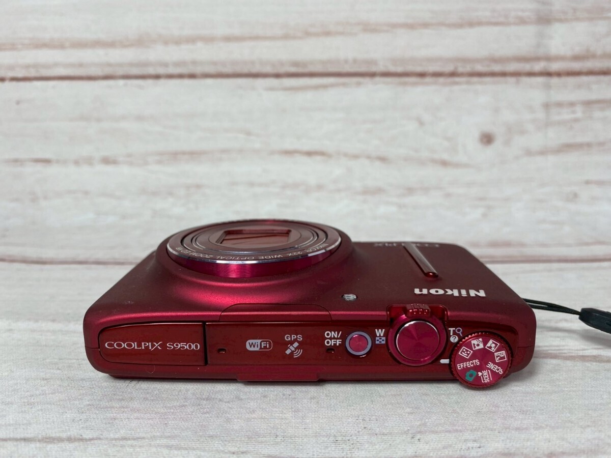 N MINT Nikon COOLPIX S9500 Digital Camera red 18.1MP Compact 22x