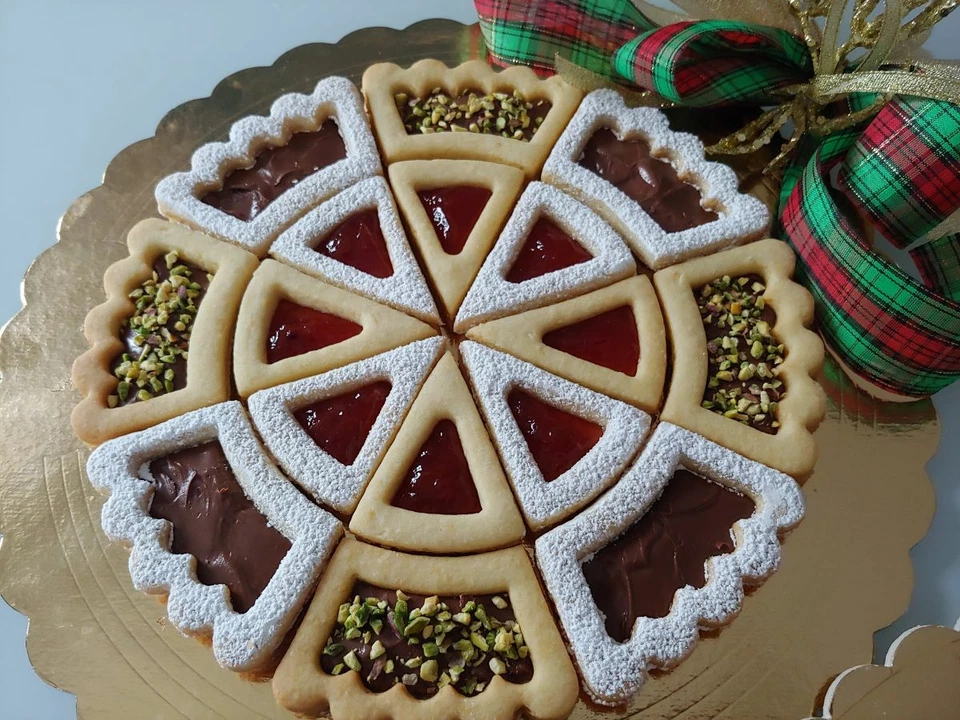 Bis-crostata 2 formine per biscotti cookie cutters tagliapasta